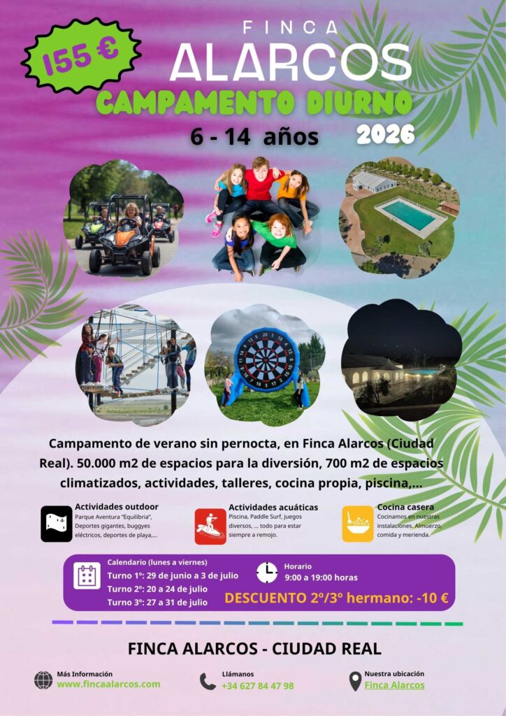 Cartel original campamento diurno 2026